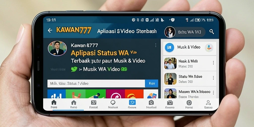 Antarmuka pengguna KAWAN777 yang menarik dan mudah digunakan.