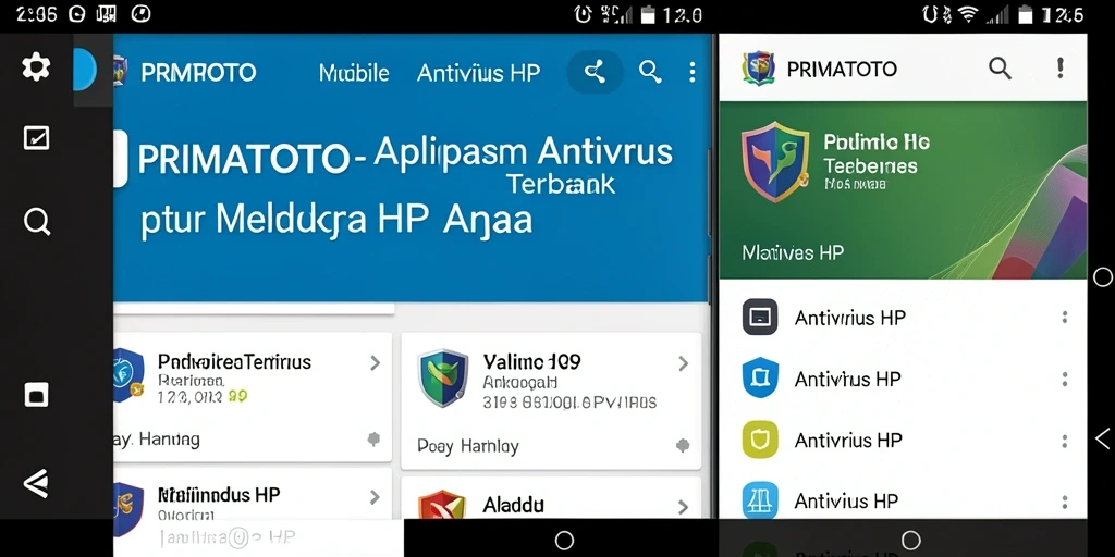 Antarmuka PRIMATOTO yang sederhana dan fungsional untuk keamanan HP.