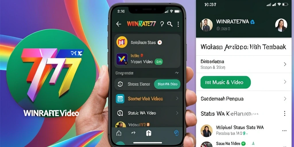 Antarmuka WINRATE777 yang ramah pengguna untuk status WA Video.